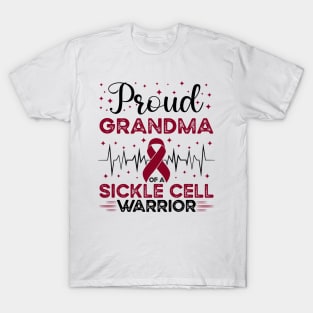 Proud Grandma Of A Sickle Cell Warrior Sickle Cell Awareness T-Shirt